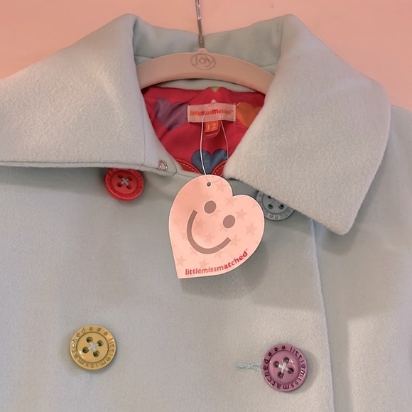 Little Miss Matched Girl’s size 12 wool pea coat. - Picture 3 of 6
